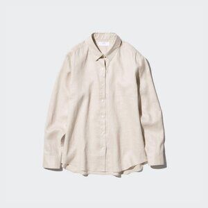 Uniqlo Premium Linen Shirt in Natural